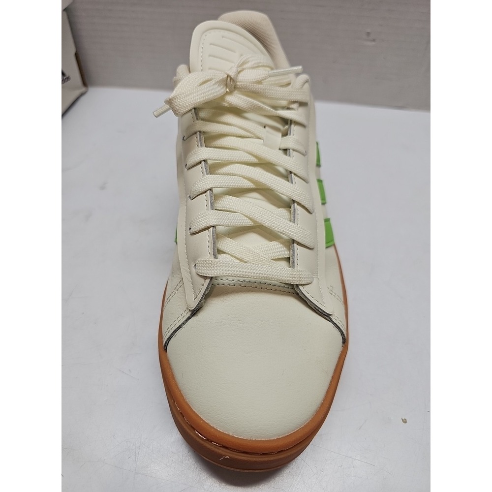 Women's Adidas Originals Grand Court Alpha Off-White/Semi Lucid Lime/Gum 11 - Picture 6 of 14